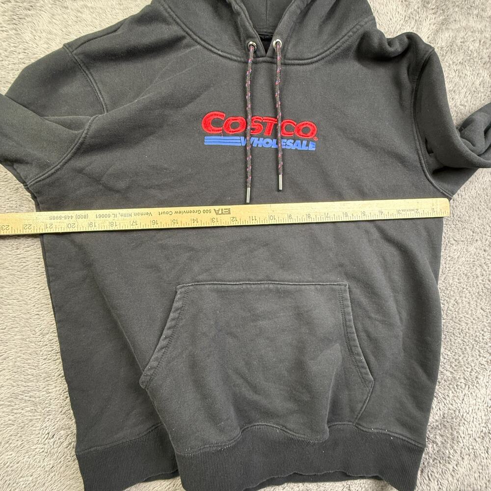 Costco Kirkland Wholesale Signature Hoodie Black Fleece Mens M Jacket Sweatshirt - Picture 3 of 5